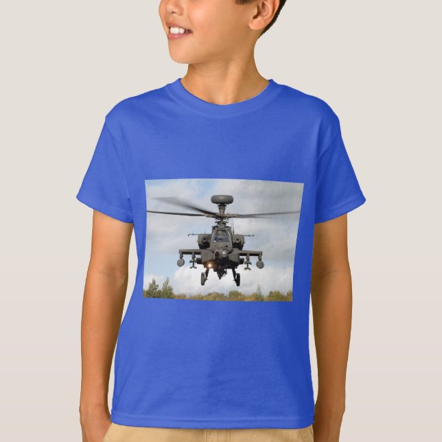 ah 64 apache longbow helocopter military T-Shirt (Front)