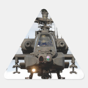 ah 64 apache longbow helocopter military triangle sticker