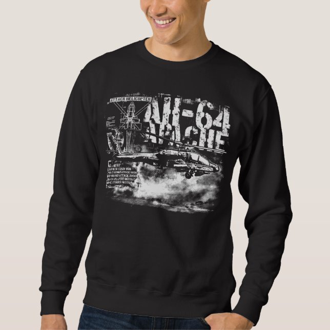 AH-64 Apache Men's Basic Sweatshirt (Front)