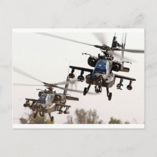AH-64 Apache Postcard