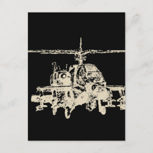 AH-64 Apache Postcard