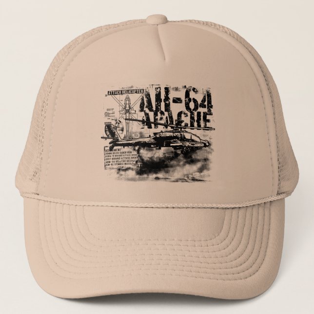 AH-64 Apache Trucker Hat (Front)