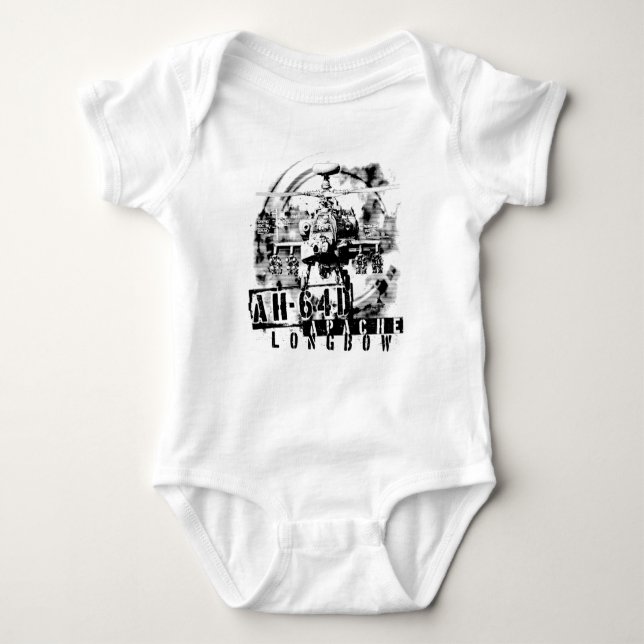 AH-64D Apache Longbow Baby Bodysuit (Front)