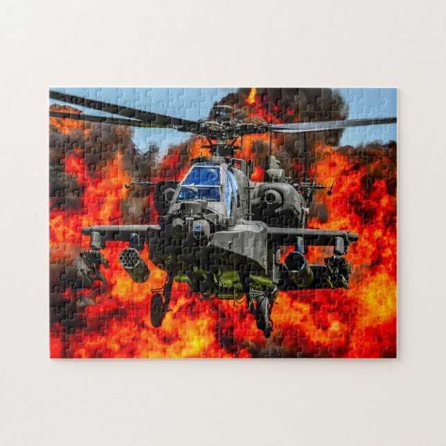 AH-64E APACHE GUARDIAN (11x14 INCH) Jigsaw Puzzle (Horizontal)