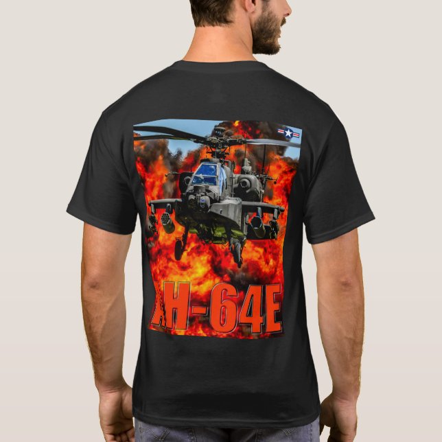 AH-64E APACHE GUARDIAN T-Shirt (Back)