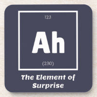 Ah Element of Surprise Chemistry Science Funny