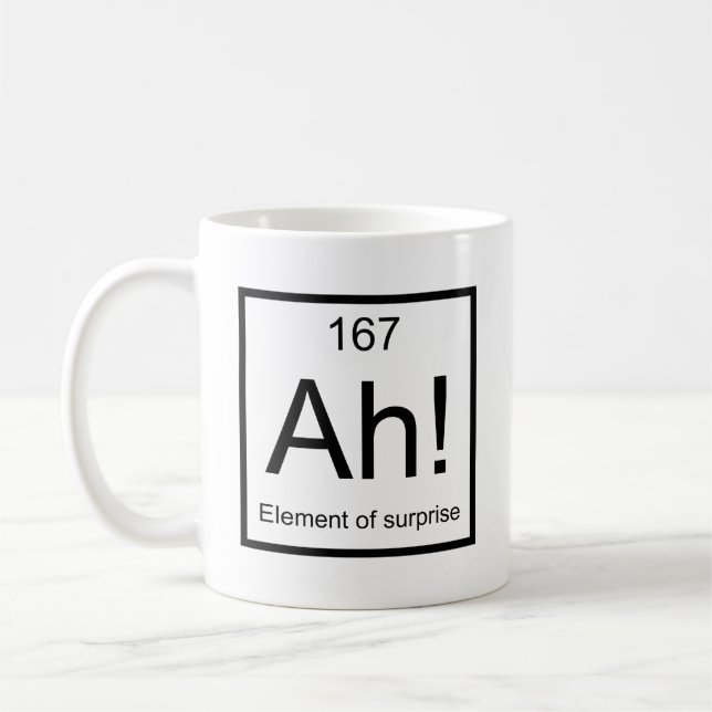 Ah! Element of Surprise Coffee Mug (Left)
