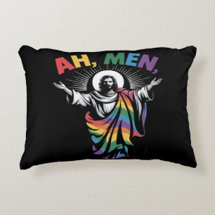 Ah Men Funny LGBT Gay Pride Decorative Cushion