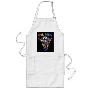 Ah Men Funny LGBT Gay Pride Long Apron