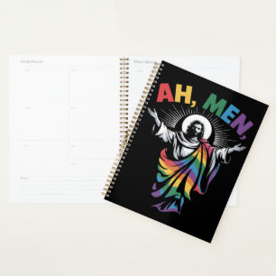 Ah Men Funny LGBT Gay Pride Planner