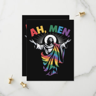 Ah Men Funny LGBT Gay Pride Save The Date