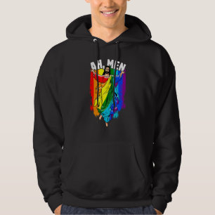 Ah Men Gay Jesus LGBTQ Pride Rainbow Hoodie
