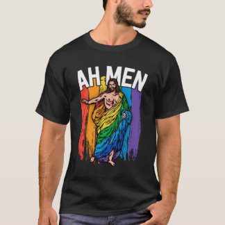 Ah Men Gay Jesus Shirt Funny Lgbtq Shirts Gifts Ra