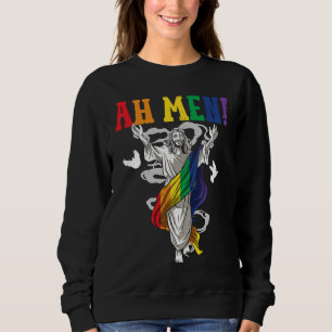 Ah Men Gay Pride Month LGBT homosexual Rainbow Sweatshirt