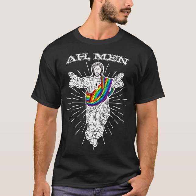 Ah men Gift for Gay Men  T-Shirt (Front)