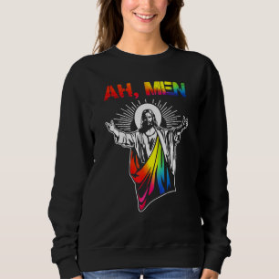 Ah Men Pray For Lgbt Community Pride Month Sweatshirt