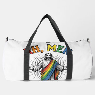 Ah Men Rainbow Religious Vintage Duffle Bag