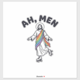 Ah Men Roller Skating Faith Vector Design_1