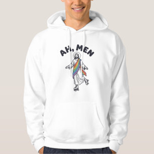 Ah Men Roller Skating Faith Vector Design_1 Hoodie