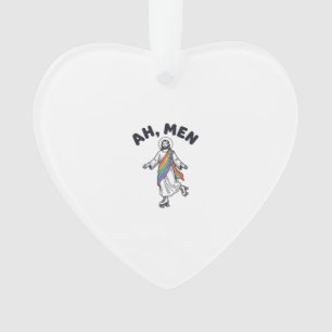 Ah Men Roller Skating Faith Vector Design_1 Ornament