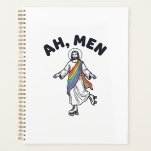 Ah Men Roller Skating Faith Vector Design_1 Planner