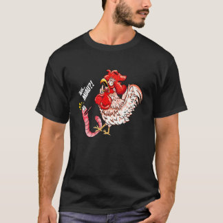 Ah Meow Worm Chicken Chicken Cat Saying T-Shirt