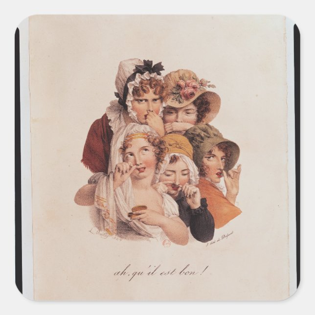 Ah! Qu'il est Bon! Square Sticker (Front)