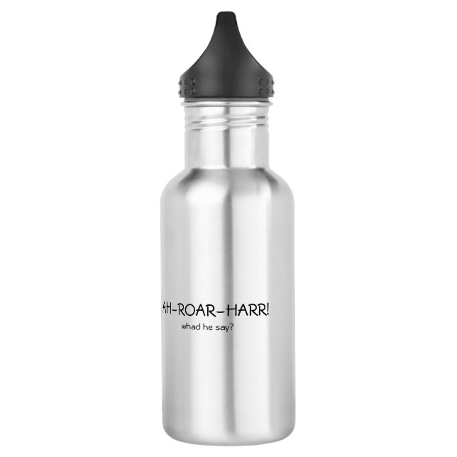 AH-ROAR-HARR Funny Quote 532 Ml Water Bottle (Left)