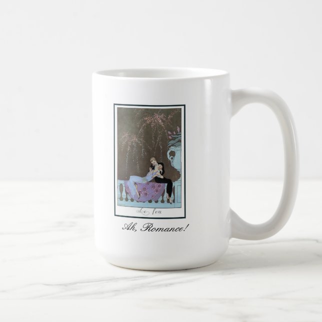 Ah, Romance! Kissing Couple Mug (Right)