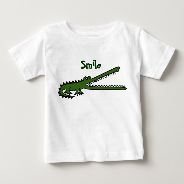 AH- Smiling Crocodile Funny Shirt (Front)