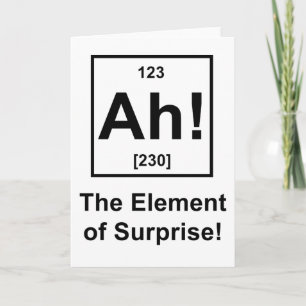 Ah! The Element of Surprise Card