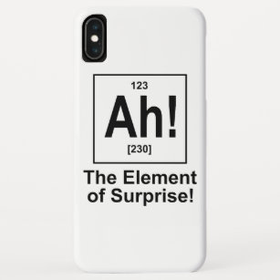 Ah! The Element of Surprise. iPhone XS Max Case