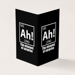 Ah! The Element of Surprise Funny Chemistry Joke