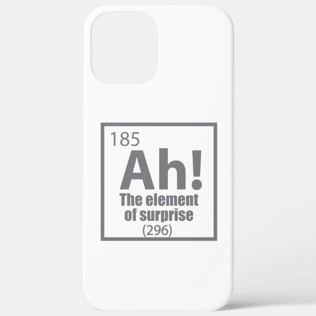 Ah! The Element of Surprise Funny Chemistry Joke Case-Mate iPhone Case (Back)