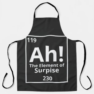 ah the element of surprise funny periodic table apron