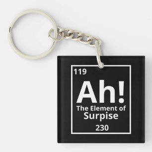 ah the element of surprise funny periodic table key ring