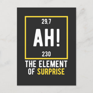 Ah The Element of Surprise Holiday Postcard
