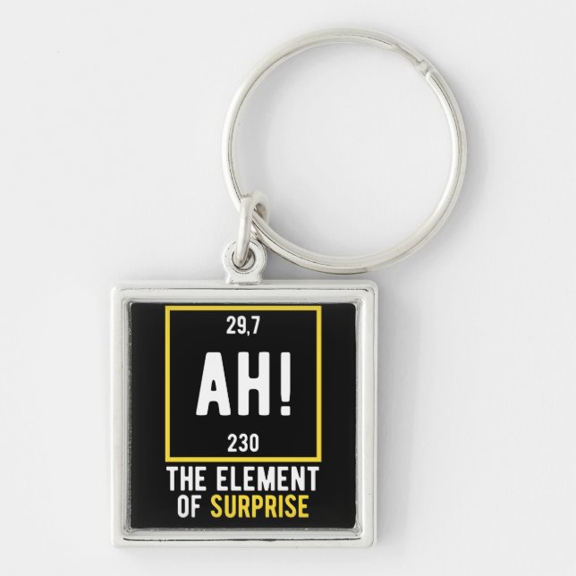 Ah The Element of Surprise Key Ring (Front)