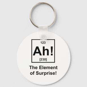 Ah! The Element of Surprise Key Ring
