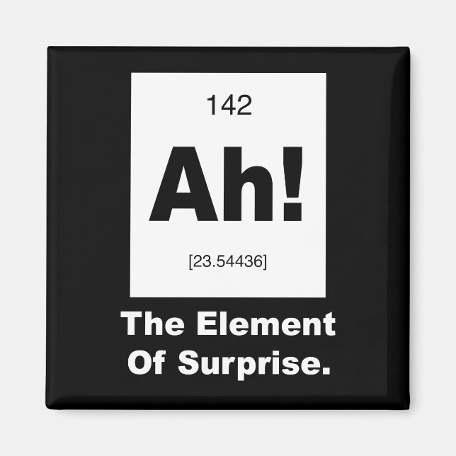 Ah! The element of Surprise Magnet (Front)