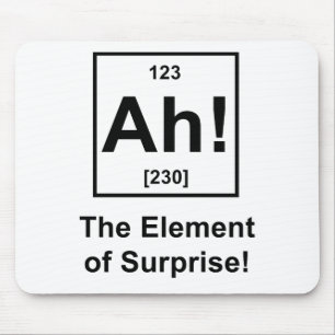 Ah! The Element of Surprise Mouse Pad