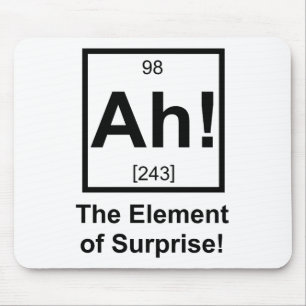Ah the Element of Surprise Periodic Element Symbol Mouse Pad