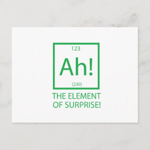Ah the element of surprise postcard
