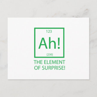 Ah the element of surprise postcard
