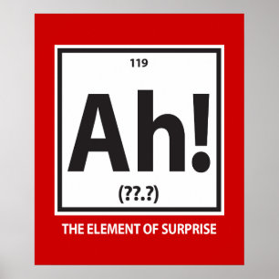 Ah!  The element of surprise Poster