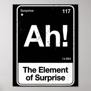 Ah The Element Of Surprise Poster