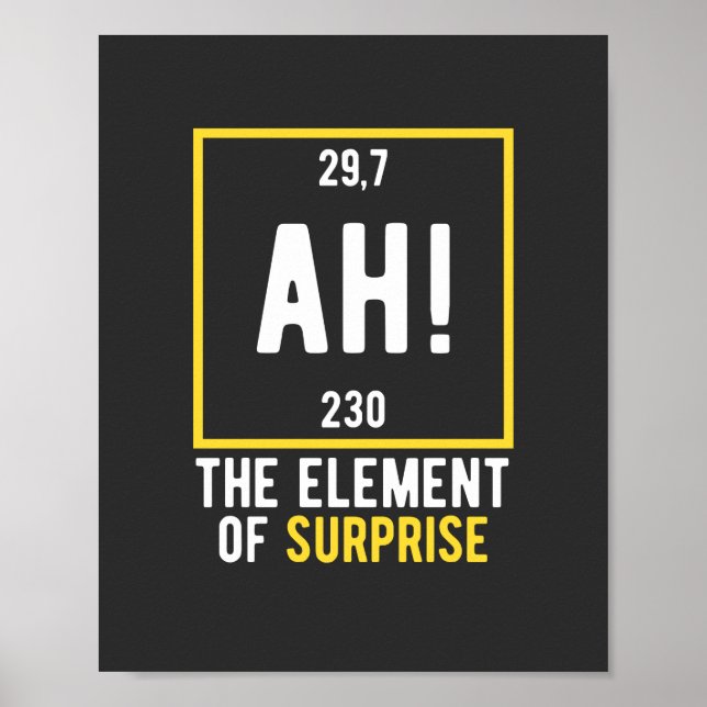 Ah The Element of Surprise Poster (Front)
