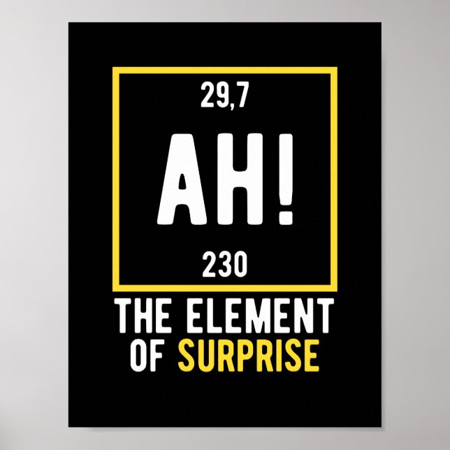 Ah The Element of Surprise Poster (Front)