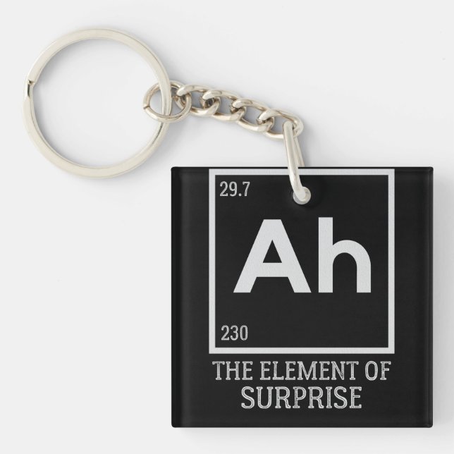 Ah the element of surprises key ring (Front)