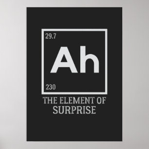 Ah the element of surprises poster